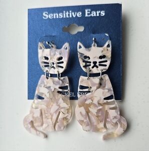 💘 Pick 3 For $15 Sensitive Ears Arylic Cat Earrings New
